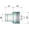 Douille porte-tarauds WES - type 2 - Ø31