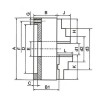 Mandrin de tour - 3 mors DIN6350 - fonte