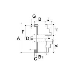 Mandrin de tour - 4 mors durs DIN6350 - acier