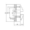 Mandrin de tour - 3 mors durs monoblocs DIN55026