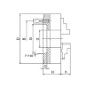 Mandrin de tour - 3 mors durs réversibles DIN55029