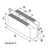 Mors doux standard - stries 1,5mm x 60° - acier MTS