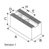 Mors doux standard - stries 3,0mm x 60° - acier MKS