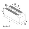 Mors doux standard - stries 3,0mm x 60° - acier MKS
