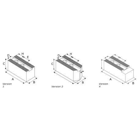 Mors doux standard - stries 1/16" x 90° - acier MTS-C Mors doux standard - stries 1/16" x 90° - acier MTS-C