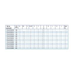 Mandrin de tour - 4 mors durs DIN6350 - acier