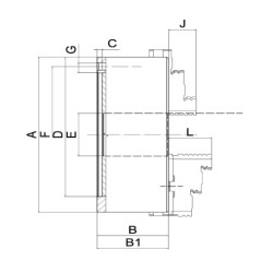 Mandrin de tour - 6 mors durs DIN6350