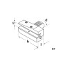 Porte outil VDI DIN 69880 forme B7 radial long à droite inversé