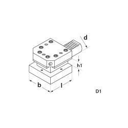 Porte outil VDI DIN 69880 forme D1 axial-radial