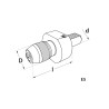 Porte outil VDI DIN 69880 forme E5 Mandrin de perçage
