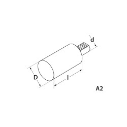 Ebauche de Porte outil VDI DIN 69880 forme A2