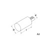 Ebauche de Porte outil VDI DIN 69880 forme A2