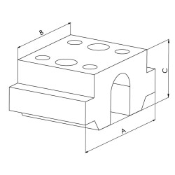 Noix mobile - étau 5-axes