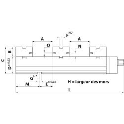 Etau de fraisage Carminati type ED99