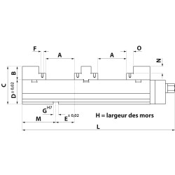 Etau de fraisage carminati type EGD99