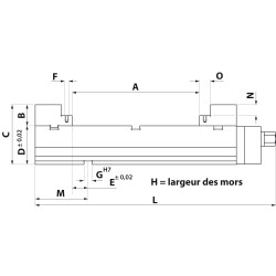 Etau de fraisage Carminati type EGS99