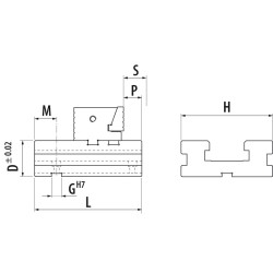 Etau SP81/SPE81 allonge fixe