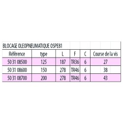Blocage oléo pneumatique OSPE81