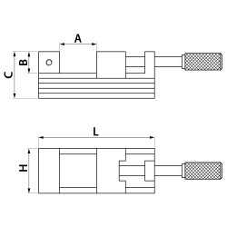 Etau de rectification très haute précision type AS