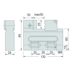 Etau pour électroérosion type ST50