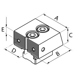 Mors fixe renforcé strié