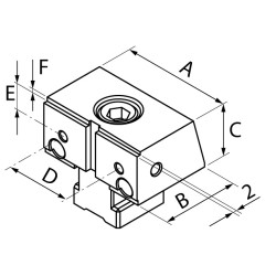 Mors fixe standard épaulé