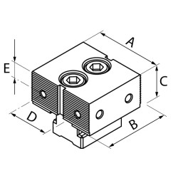 Mors fixe renforcé intermédiaire strié