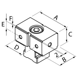 Mors fixe standard intermédiaire épaulé