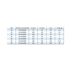 Ebauche de Porte outil VDI DIN 69880 forme A1