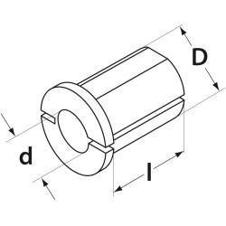 Douille de réduction pour porte outil VDI