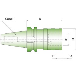 Mandrin de taraudage changement rapide MAS403 BT 30