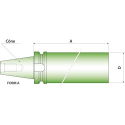 Ebauche barre d'alésage MAS403 BT 40