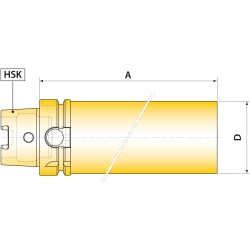 Ebauche barre dalésage HSK A 63
