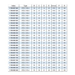 Mors durs à griffes, extérieurs stries 1/16" x 90° - acier GTZ-C SMW