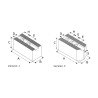 Mors doux standard - stries 1/16" x 90° - aluminium MKA-C SCHUNK