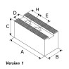 Mors doux standard - stries 1,5mm x 60° - acier MKS-M SCHUNK