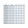 Mors doux avec perçage - stries 1,5mm x 60° - acier MWS-M SCHUNK
