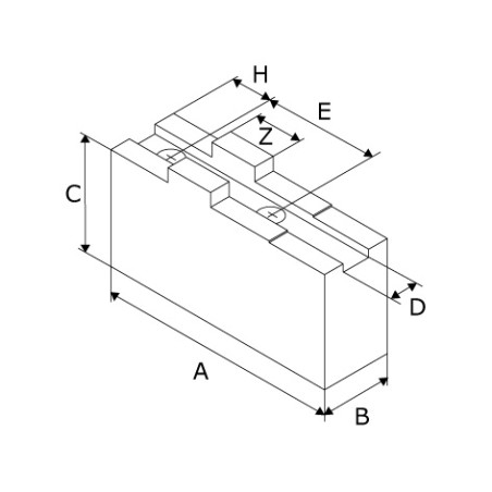 Mors doux à tenons Type F - acier MS-RM SMW
